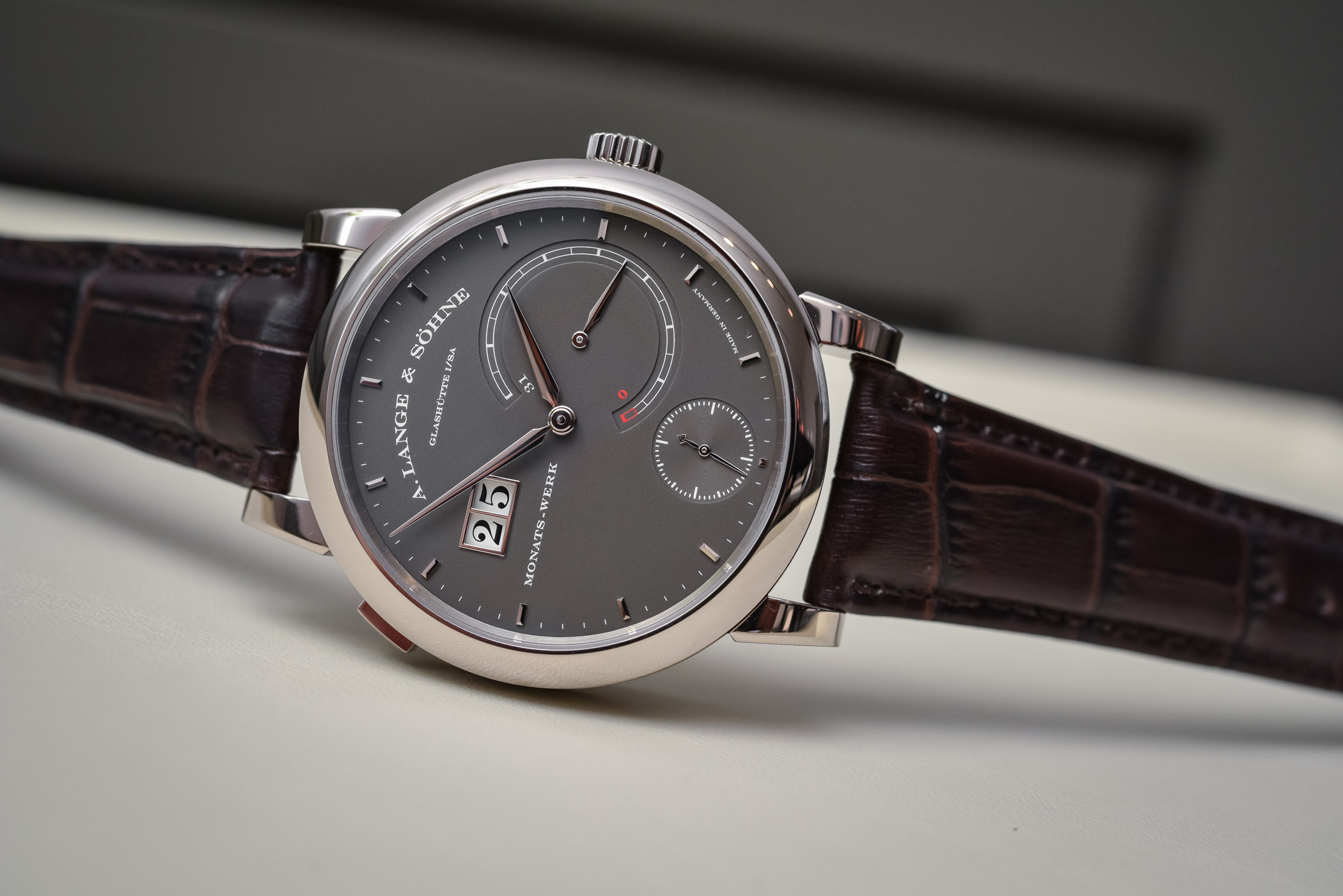 A. Lange Sohne Lange 31 grey dial white gold 2017