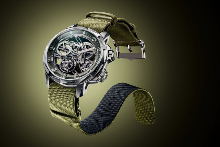 Angelus U53 Tourbillon Dive Watch Khaki Green