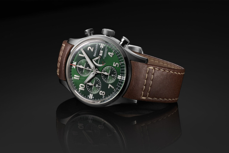 Brellum PILOT Power Reserve LE.2 Chronometer Green Dial