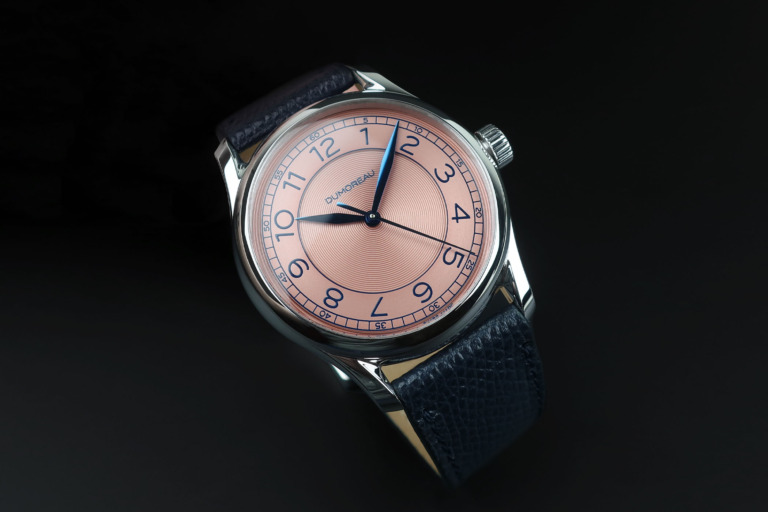 DUMOREAU DM02 Pink Salmon Hand-Wound Dress Watch