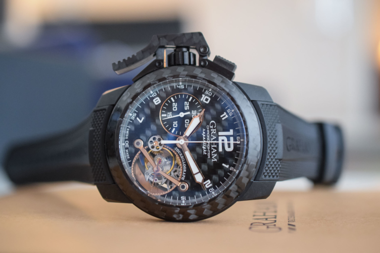 Graham Chronofighter Superlight Carbon Tourbillograph