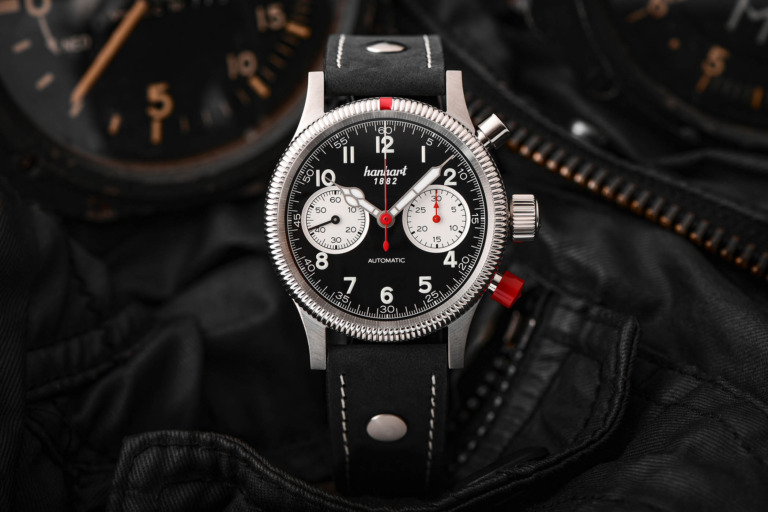 Hanhart MKII Reverse Panda Pilot Chronograph