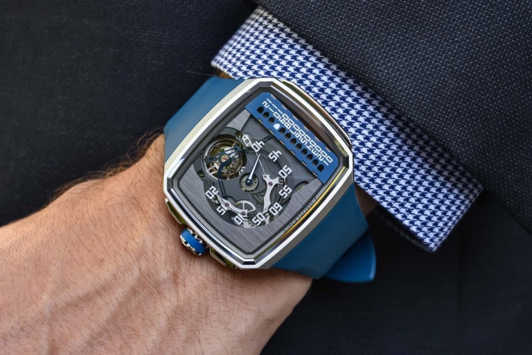 Hautlence Linear Series 1 retrograde jumping hour tourbillon