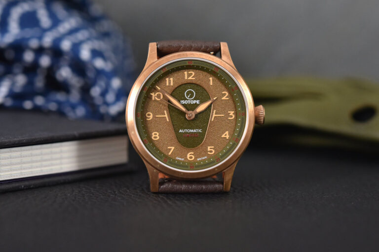 Isotope Old Radium Bronze Tobacco Pilot Watch