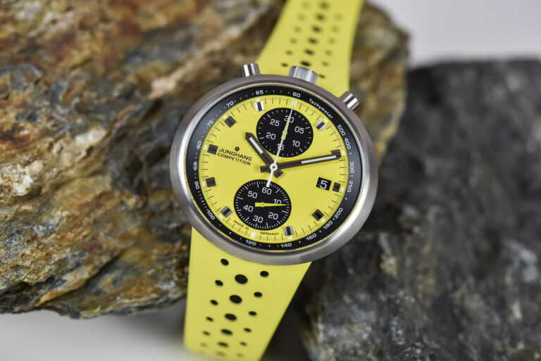 Junghans 1972 Competition FIS Edition Lemon Bullhead Chronograph