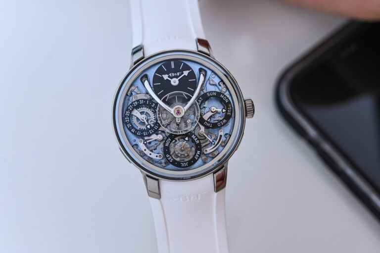 MB&F LM Perpetual EVO Titanium Icy Blue - Legacy Machine Perpetual EVO