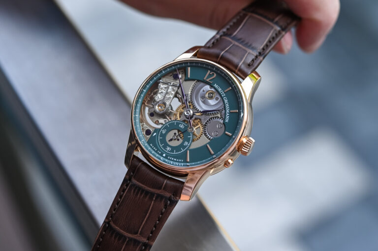 Moritz Grossmann Backpage Green Rose Gold